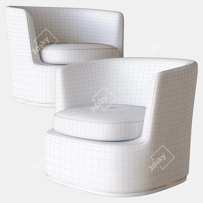 Apollo Armchair: Modern Luxury Design 3D model image 3