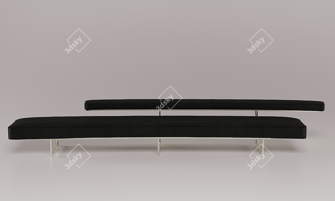 Elegant ClassiCon Eileen Gray Bench 3D model image 3