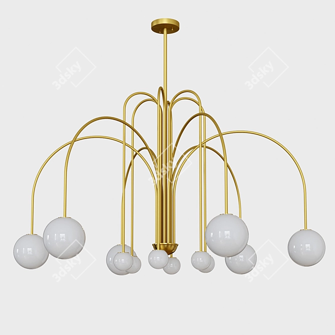 Designer Sphere Pendant Lights 3D model image 1