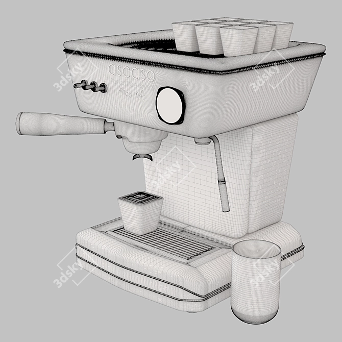 Ascaso Coffee Machine: Premium, Compact Espresso Brewer 3D model image 3