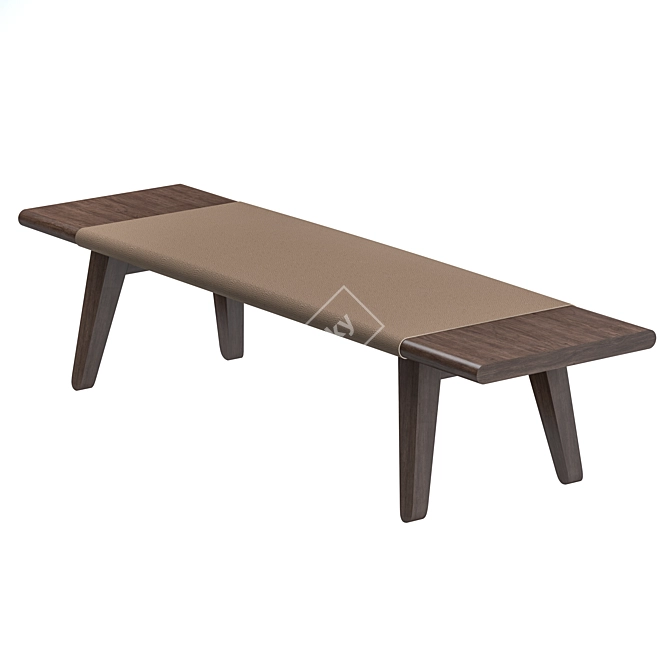 Sleek Acute Bench by Cassina 3D model image 1