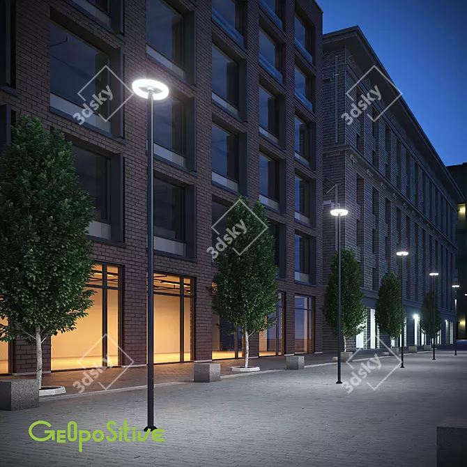 Modern City Lighting Solution: Street and Park Lamp 3D model image 3