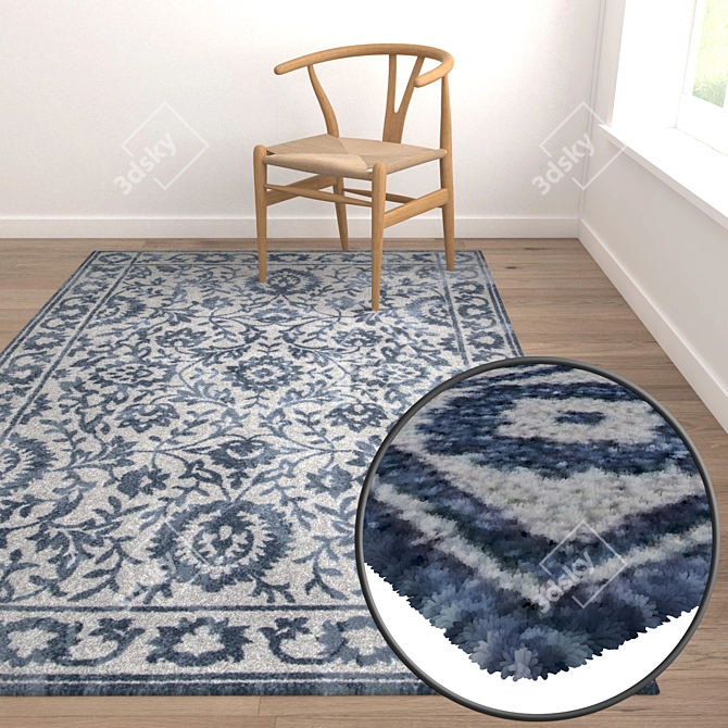 High-Quality Carpet Set 3D model image 5