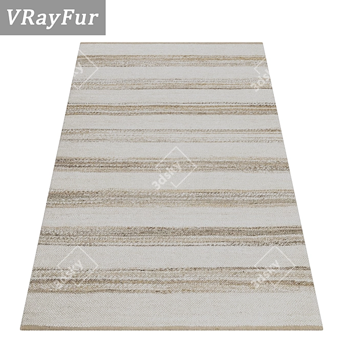Versatile Carpets Set: High-Quality Textures, Various Render Options 3D model image 2