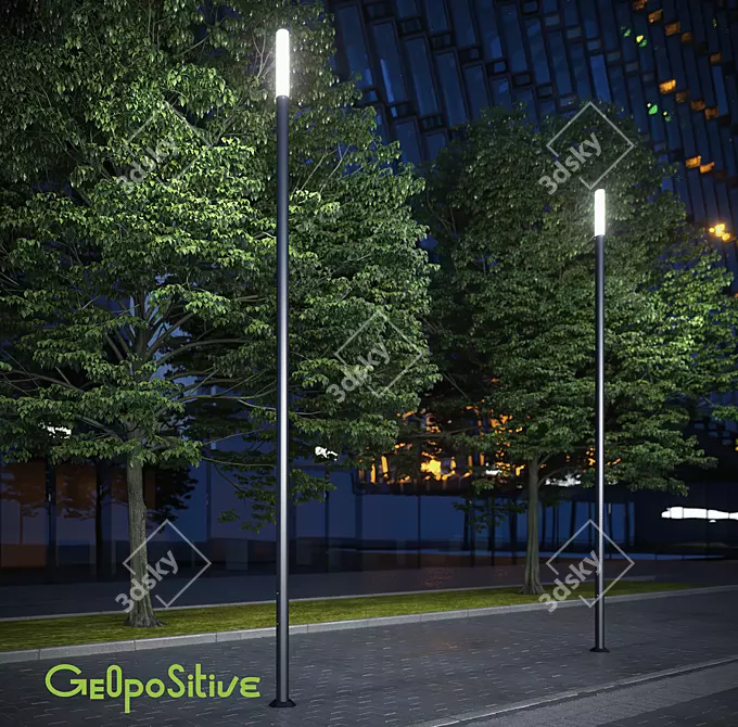 Urban Spotlight: B7 OM Street & Park Luminaire 3D model image 2