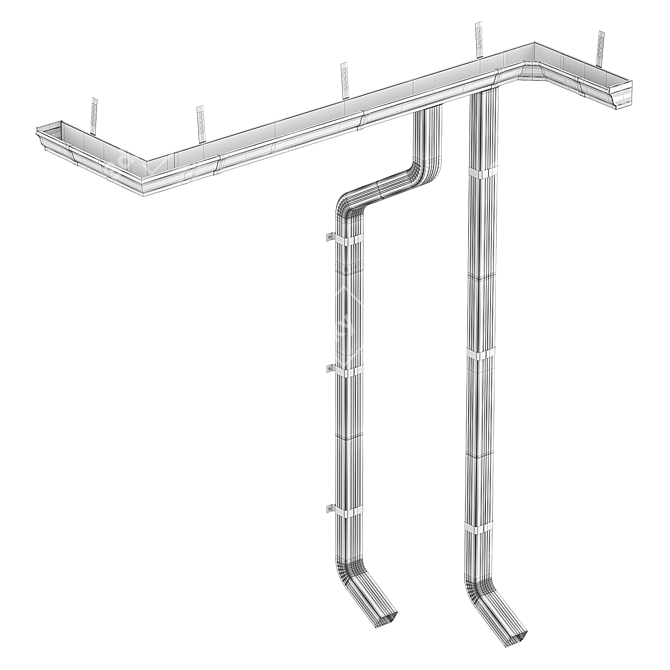 RainPro Gutter System 3D model image 2