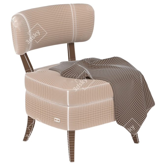 Luxury Tosconova Cigar Chair 3D model image 5