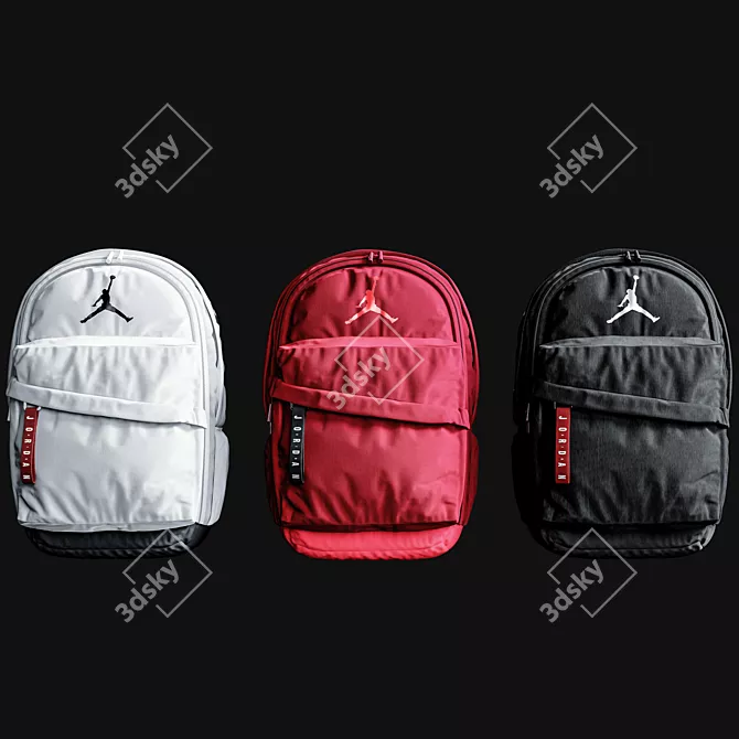 Air Jordan Patrol Backpack: Elite Style 3D model image 9