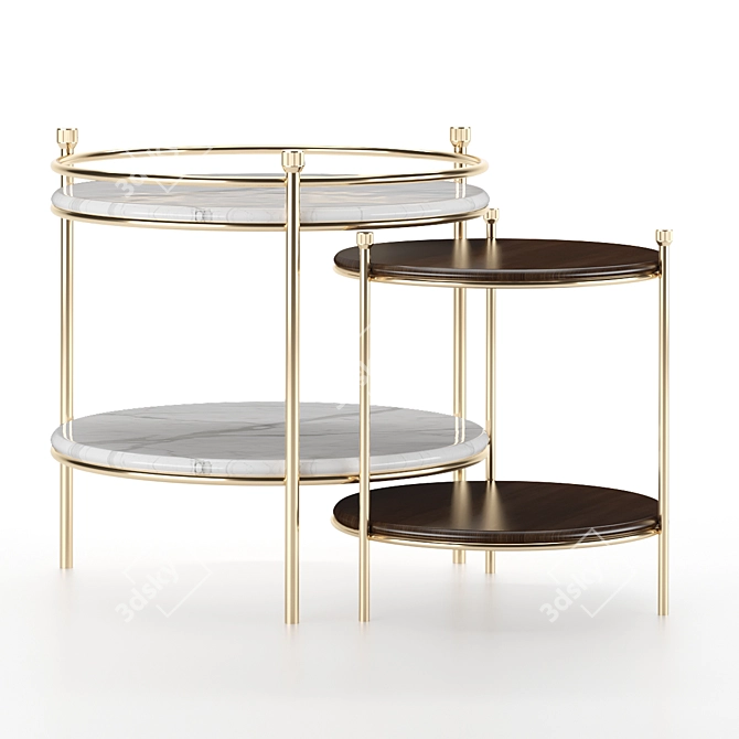 Elegant Erni Side Table 3D model image 1