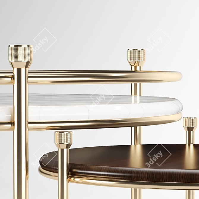 Elegant Erni Side Table 3D model image 4