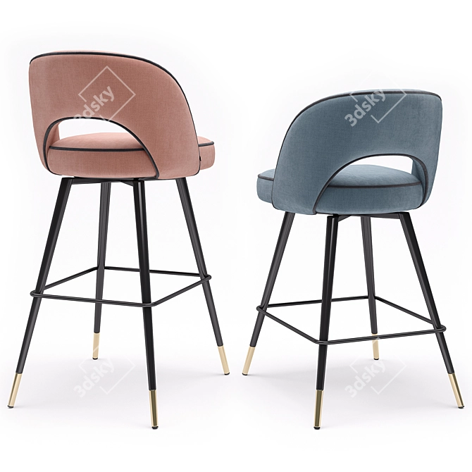 Elegance meets functionality: Eichholtz Cliff Bar Stool 3D model image 5