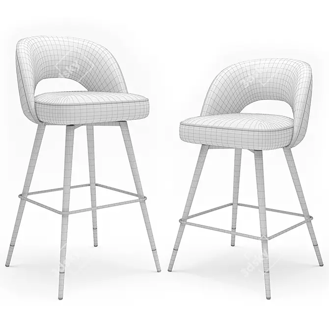 Elegance meets functionality: Eichholtz Cliff Bar Stool 3D model image 2