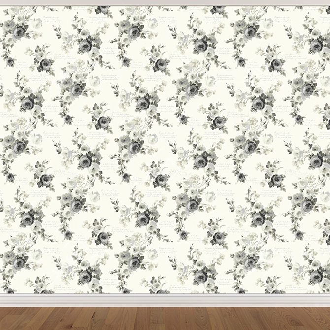 Seamless Wallpaper Set in 3 Colors 3D model image 2