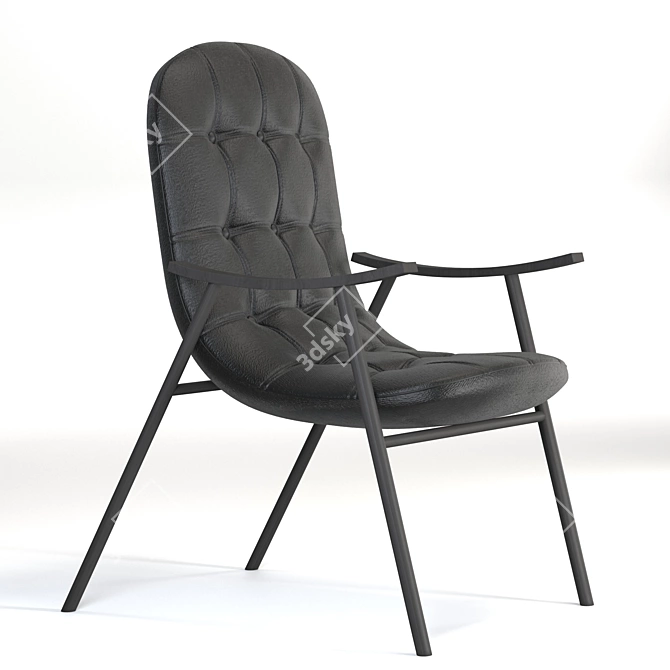 Modern Comfort at Home: FINN Chair 3D model image 2