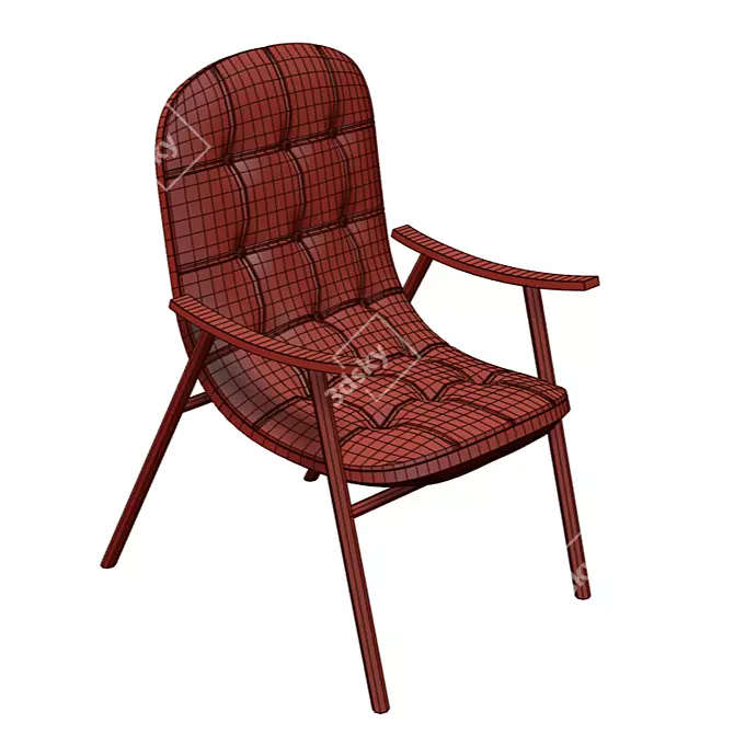 Modern Comfort at Home: FINN Chair 3D model image 5