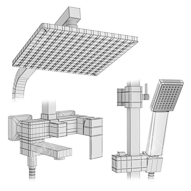 Elevate your shower experience 3D model image 4