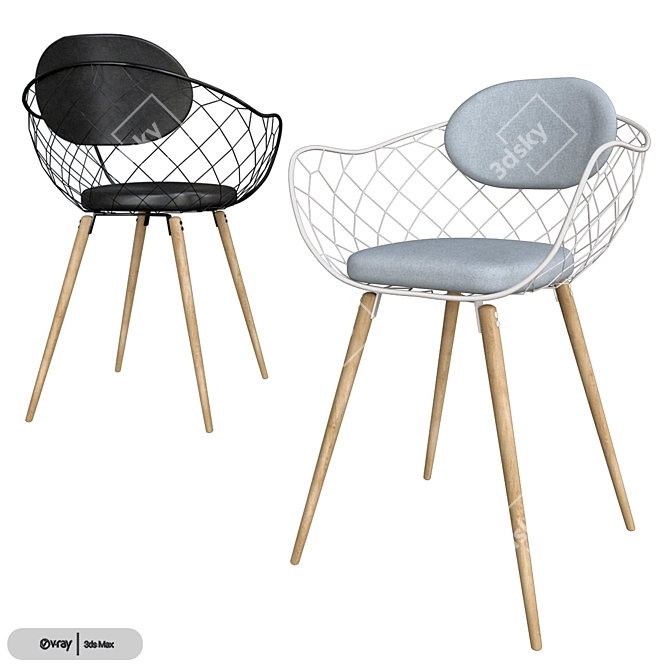 Minimalistic Pina Chair by Magis 3D model image 2