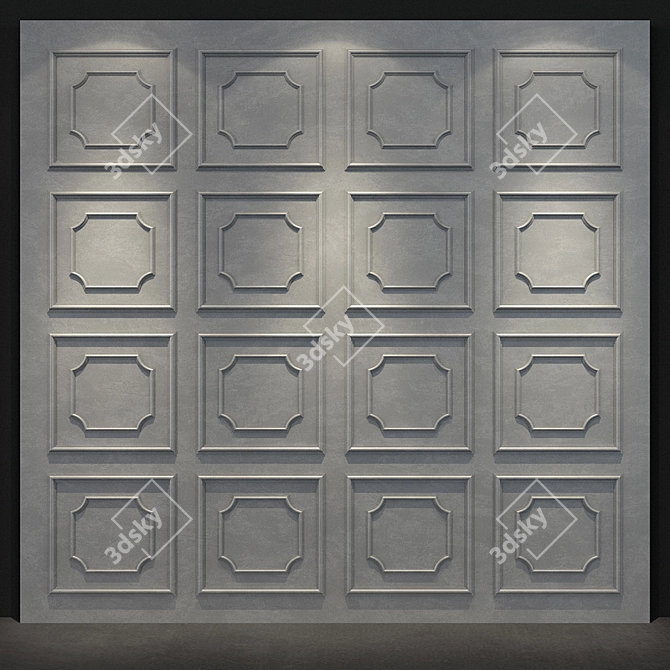 Russian Wall Panel 092: Modern Elegance for your Space 3D model image 3