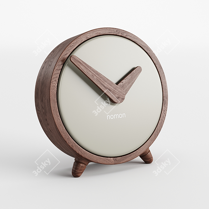 Minimalist Table Clock by Nomon 3D model image 1