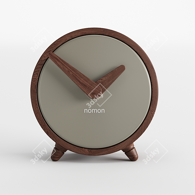 Minimalist Table Clock by Nomon 3D model image 2