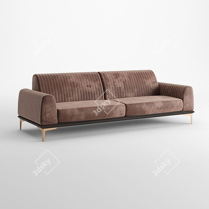 Ultimate Comfort Nirvana Sofa 3D model image 2