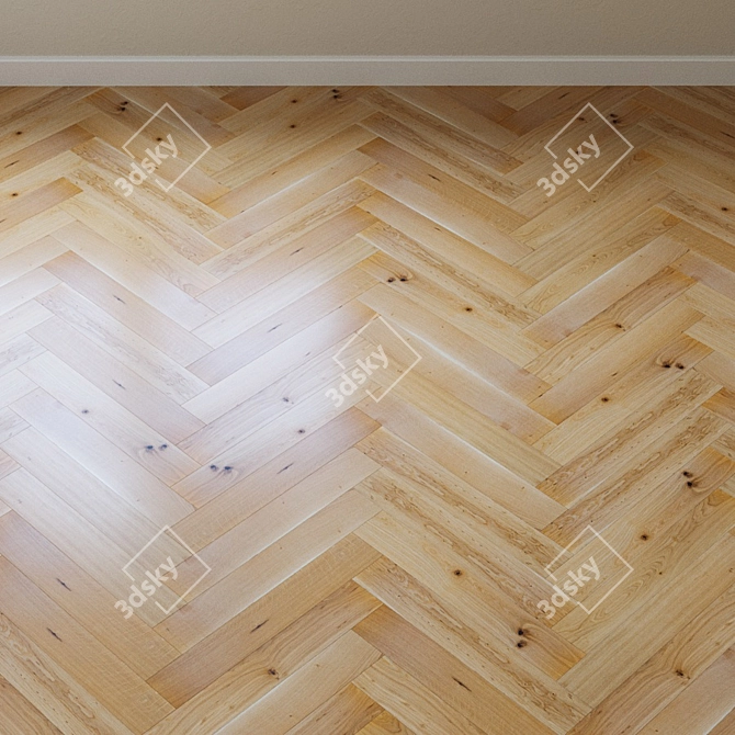 French Oak Chevron Parquet: Upofloor Upofloor 3D model image 4