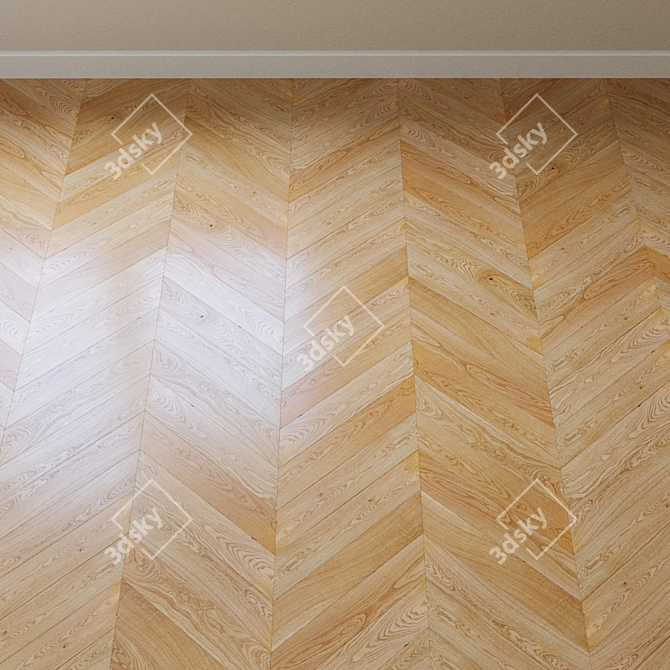 Upofloor Oak Parquet Board 3D model image 3