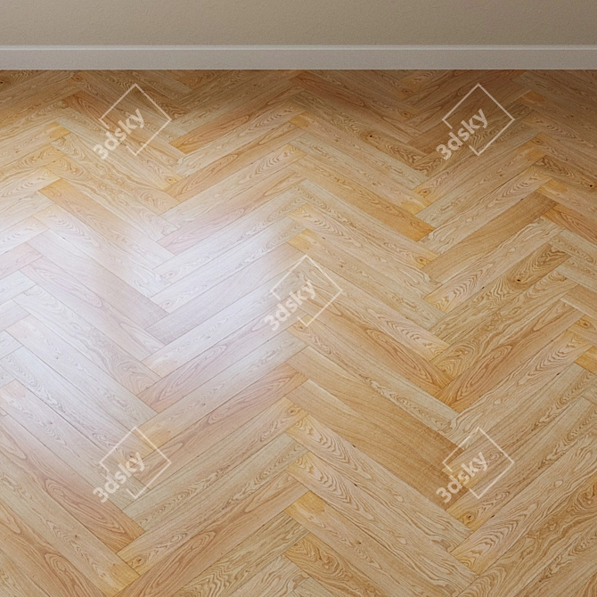 Upofloor Oak Parquet Board 3D model image 4