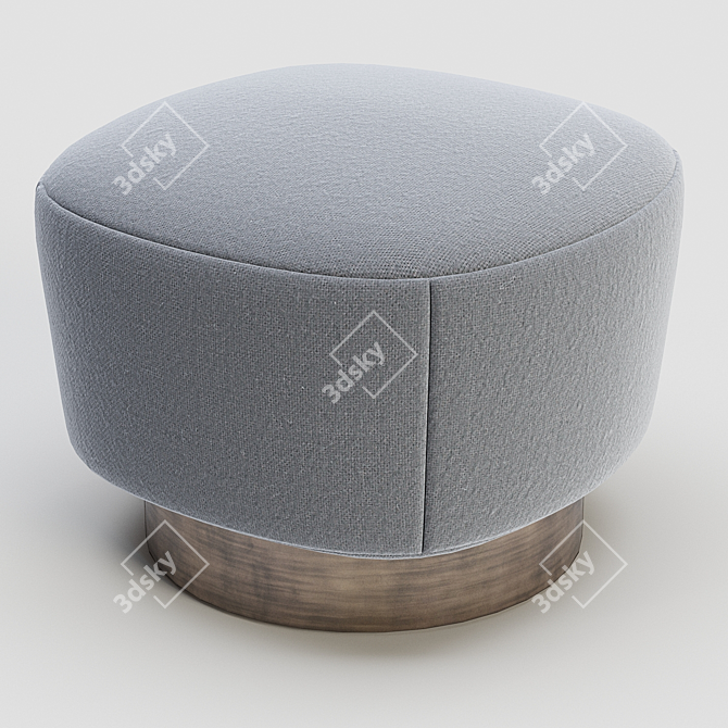  Holly Hunt Mesa Pouf Ottoman 3D model image 2