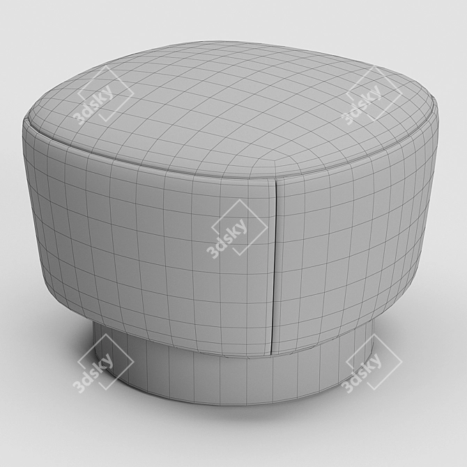  Holly Hunt Mesa Pouf Ottoman 3D model image 3