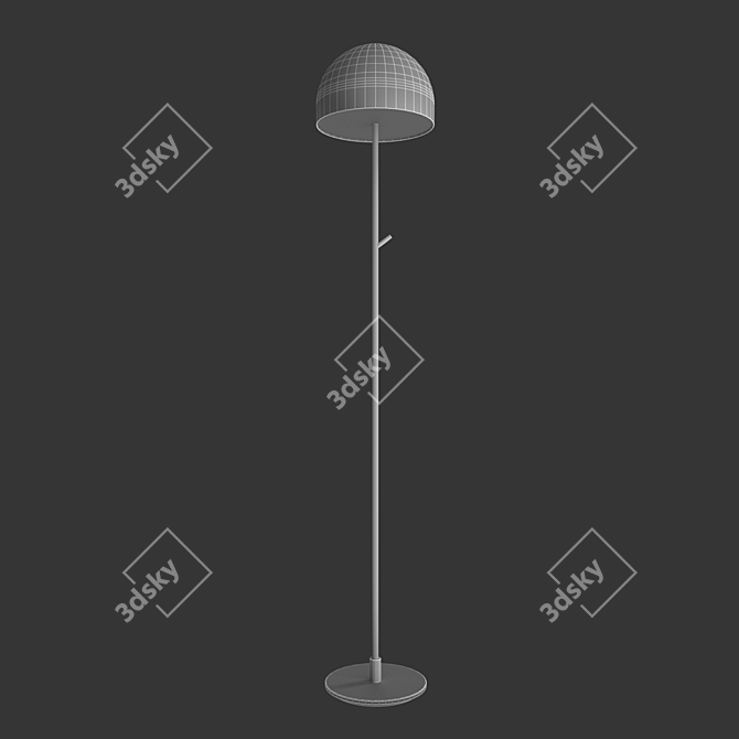 Modern Hemispherical Floor Lamp 3D model image 3