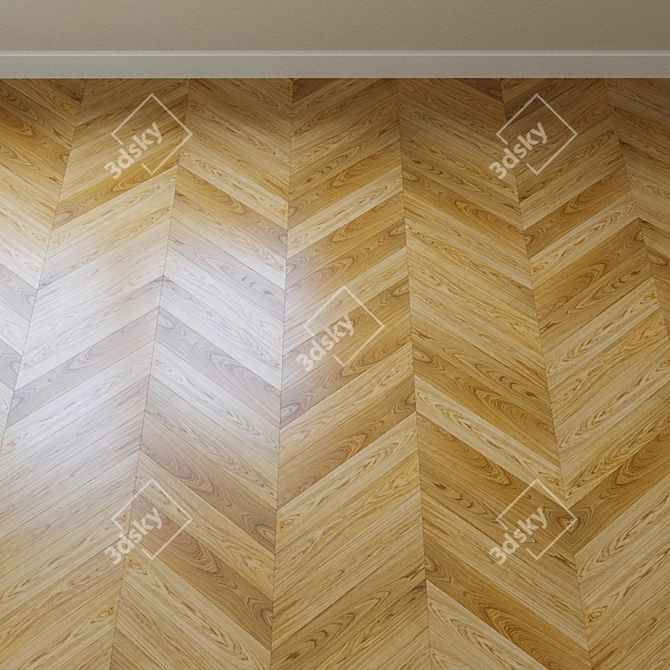 Upofloor Oak Parquet Board 3D model image 4