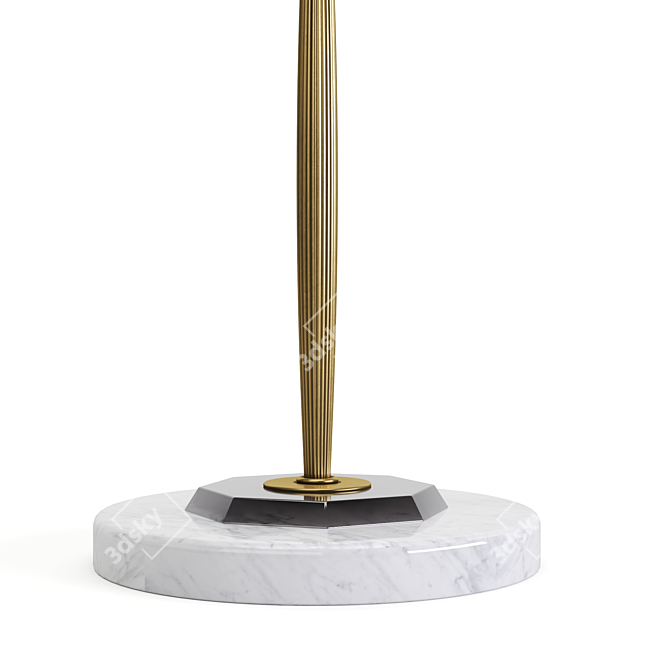 Vintage-inspired Barnes Floor Lamp 3D model image 3