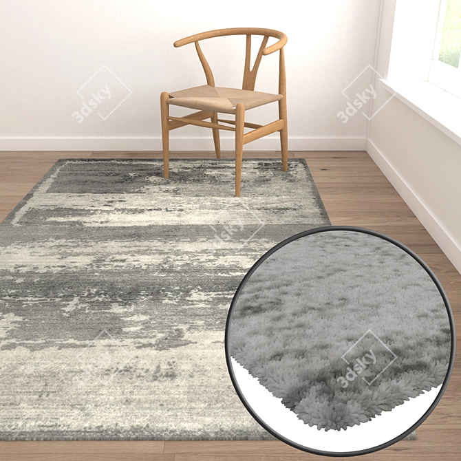 High-Quality Carpet Set 3D model image 5