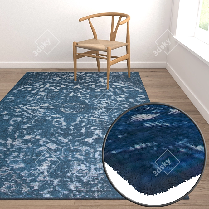 Luxury Carpet Set - High-Quality Textures 3D model image 5