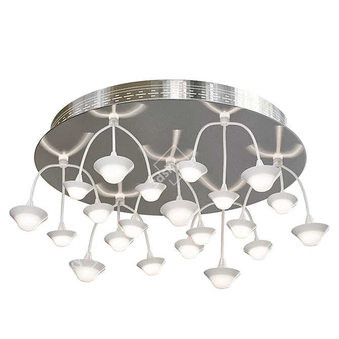 Modern LED Ceiling Chandelier 3D model image 1