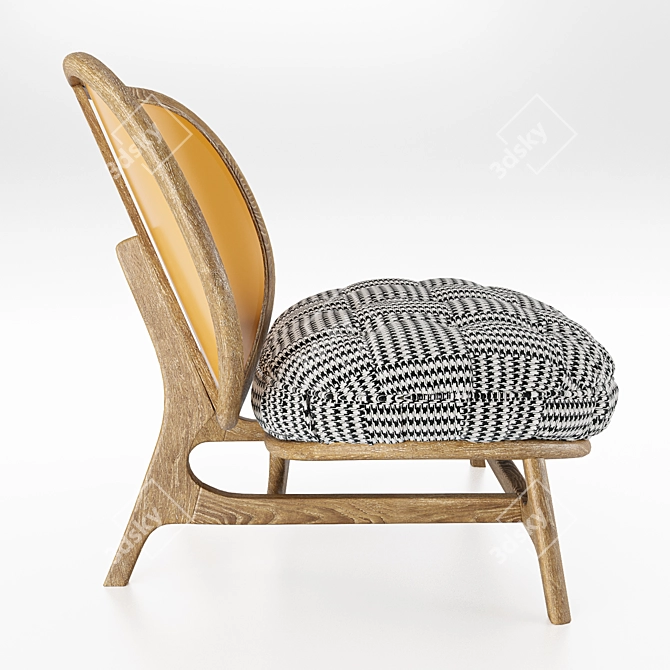 Elegant Rattan Nautico Sofa 3D model image 2