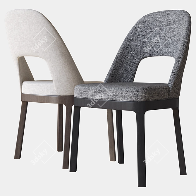 Ergonomic Judit Chair: Flexform 3D model image 1
