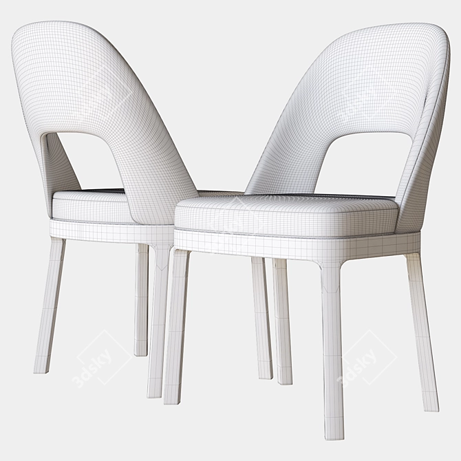 Ergonomic Judit Chair: Flexform 3D model image 3