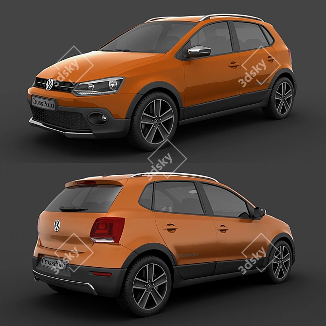 Volkswagen Crosspolo 2010: Detailed 3D Model 3D model image 1