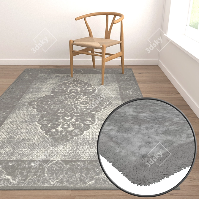 Premium Carpet Set: High-Quality Textures for Close-up and Wide-angle Shots 3D model image 5