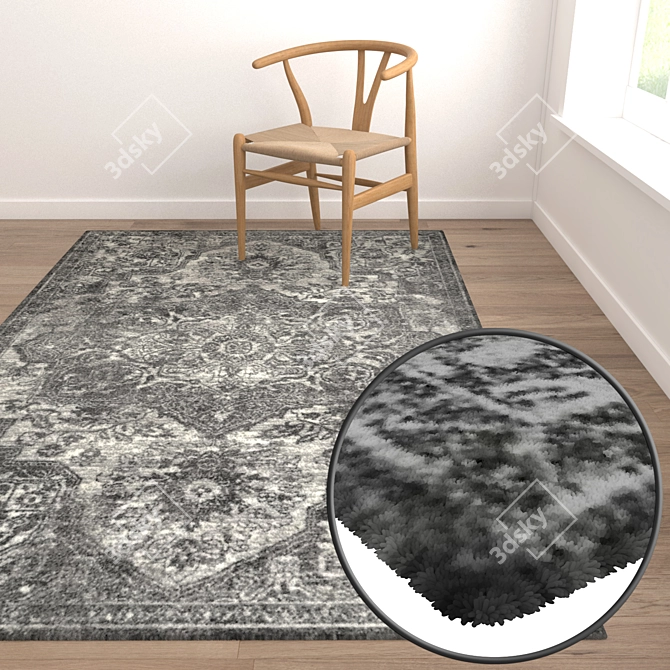 Title: Premium Carpet Set 3D model image 5