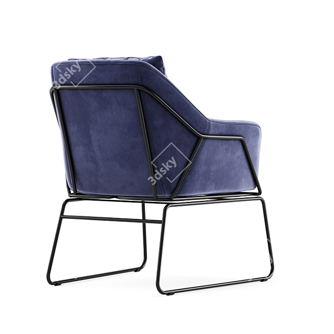 Carson Carrington Svelgen Chair: Sleek and Stylish 3D model image 2