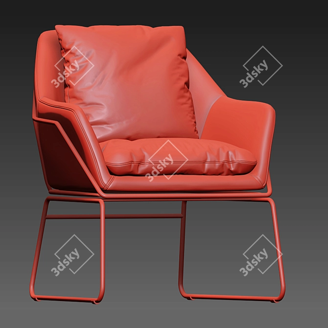 Carson Carrington Svelgen Chair: Sleek and Stylish 3D model image 4