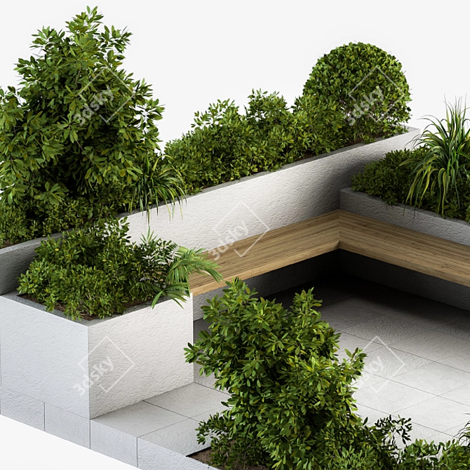 Roofscape Furniture: Elegant Outdoor Oasis 3D model image 2