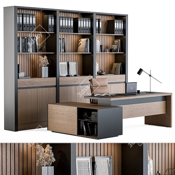 Executive Essentials - Manager Set
Sleek and Stylish Office Furniture
Efficiency and Elegance Combined
Modern Office Furniture 3D model image 1