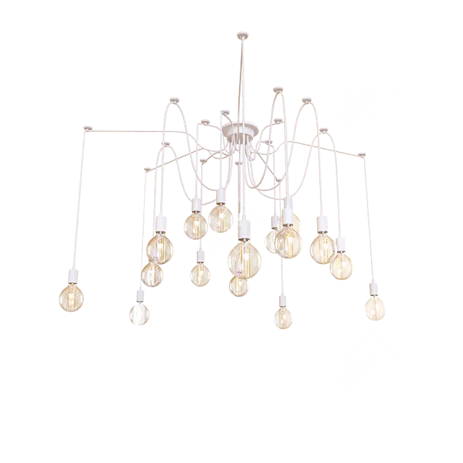 Loft IT White Pendant Light 3D model image 1