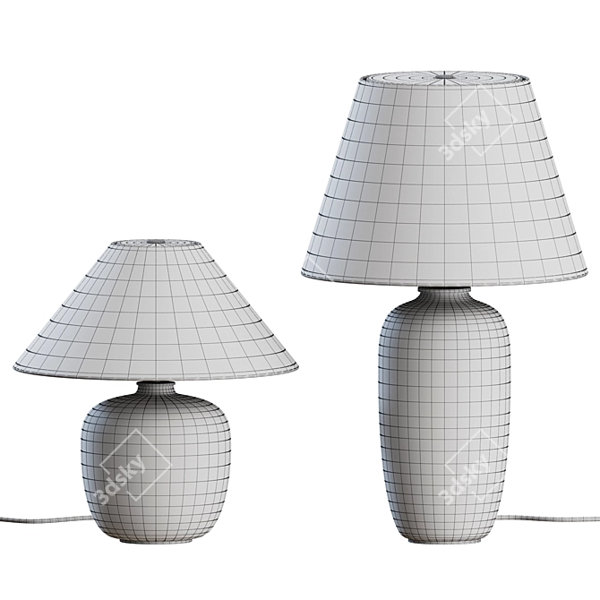 Sculptural Table Lamp by MENU 3D model image 3