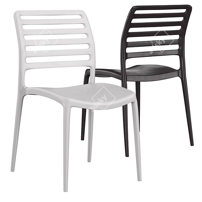 LAMA Outdoor Chair: Stylish and Durable Seating 3D model image 3