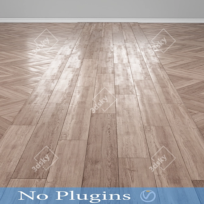 Natural Wood Floor 14 3D model image 1